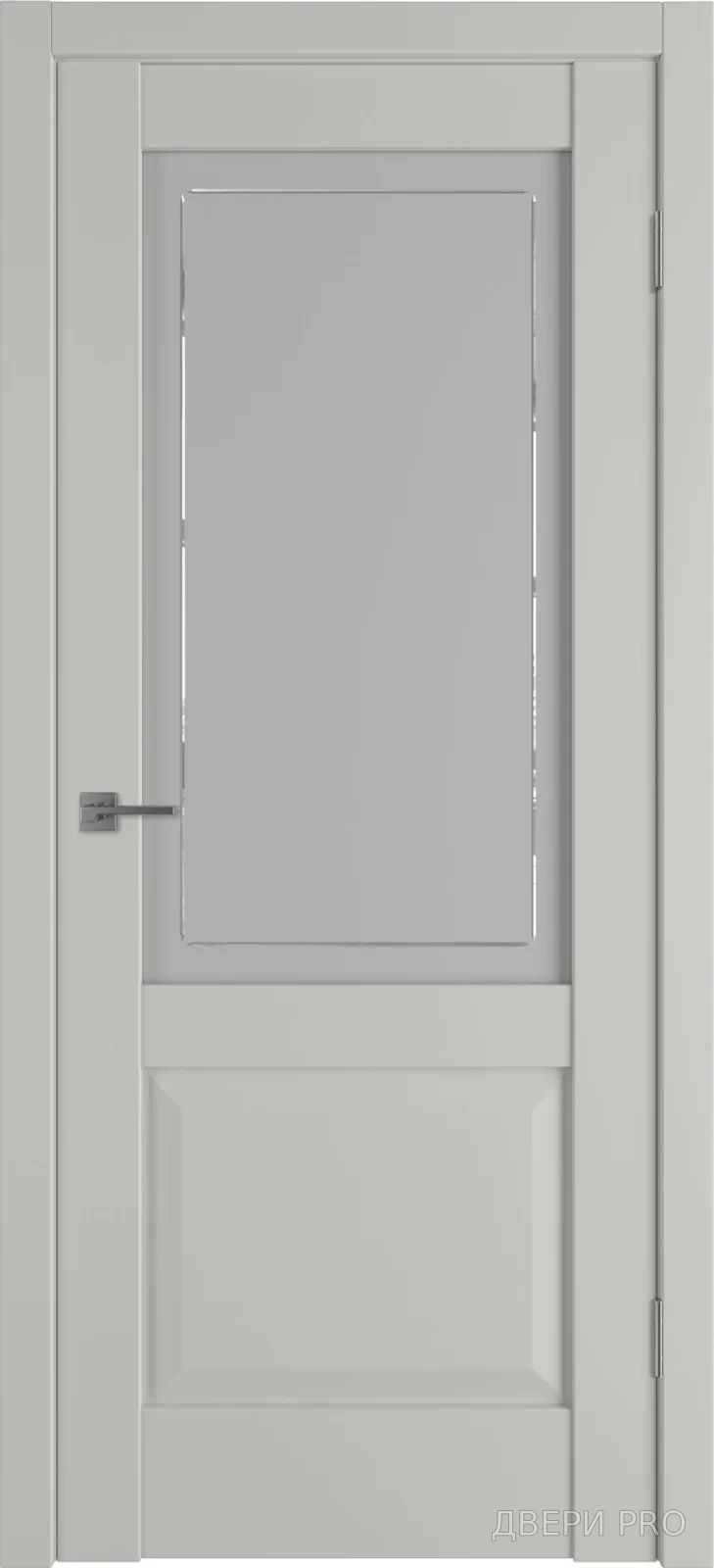 Иннова 02C 800х2000 Шёлк беж Кристалл линия · 800×2000 мм