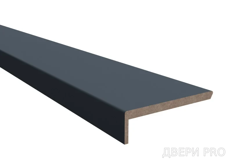 Наличник НТ№25 100х8х2200 Шёлк индиго · 100×2200 мм