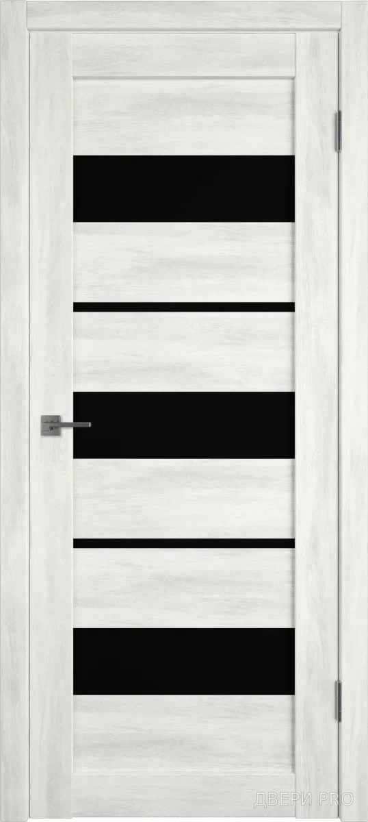 Атум 23 600х2000 Шале северный Лакобель чёрный · 600×2000 мм
