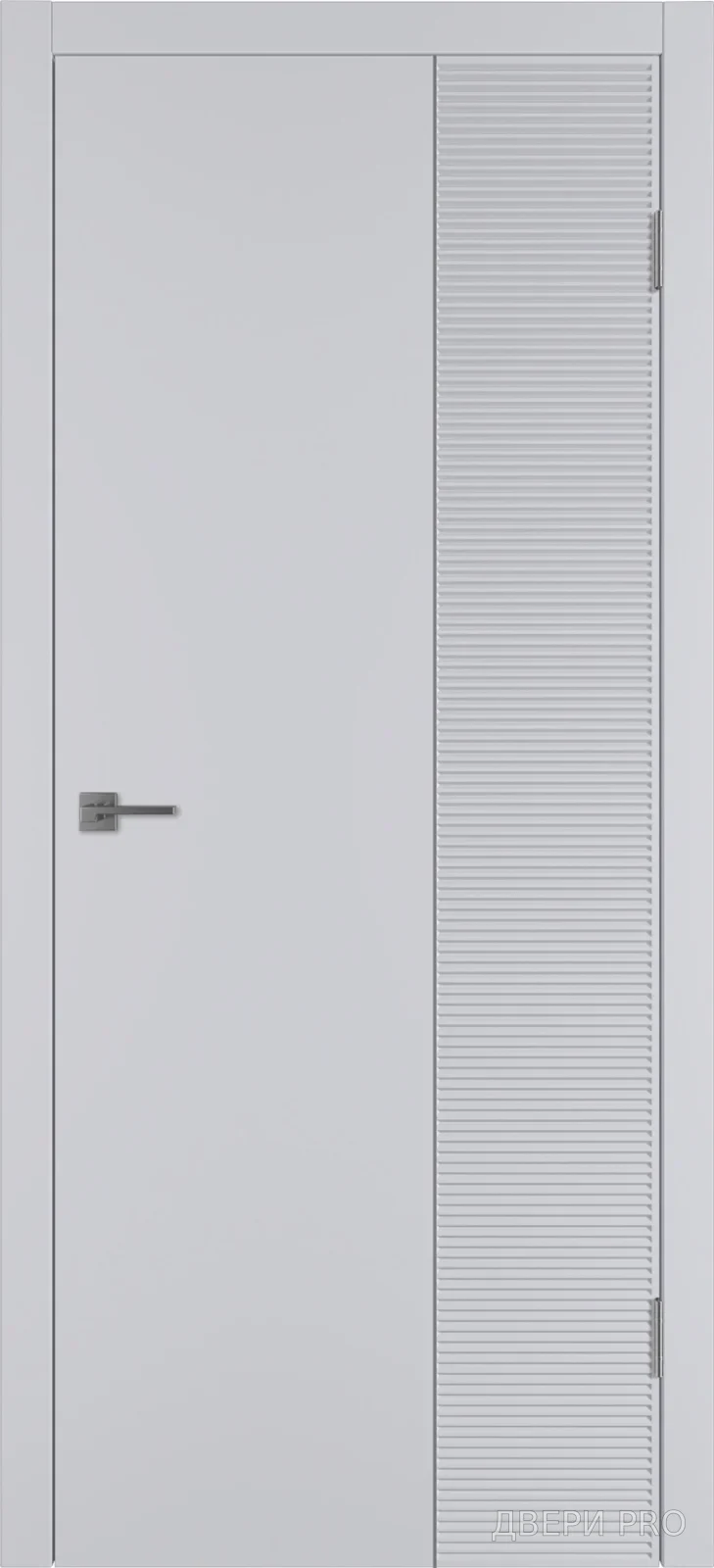 Линия HR2 800х2000 Эмаль серая Молдинг серебро · 800×2000 мм