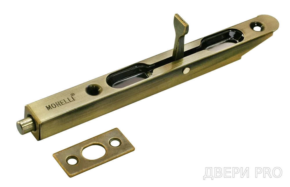 OL160 AB, шпингалет торцевой, скругленный