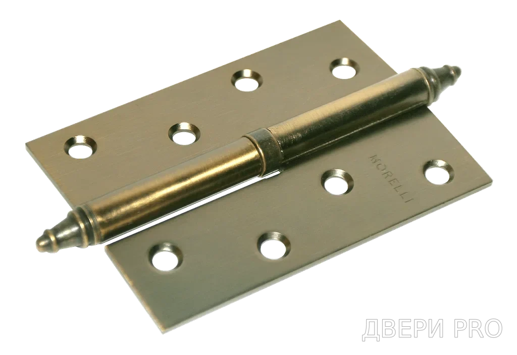 MS 100X70X2.5 L COF, Петля стальная левая,цвет-кофе