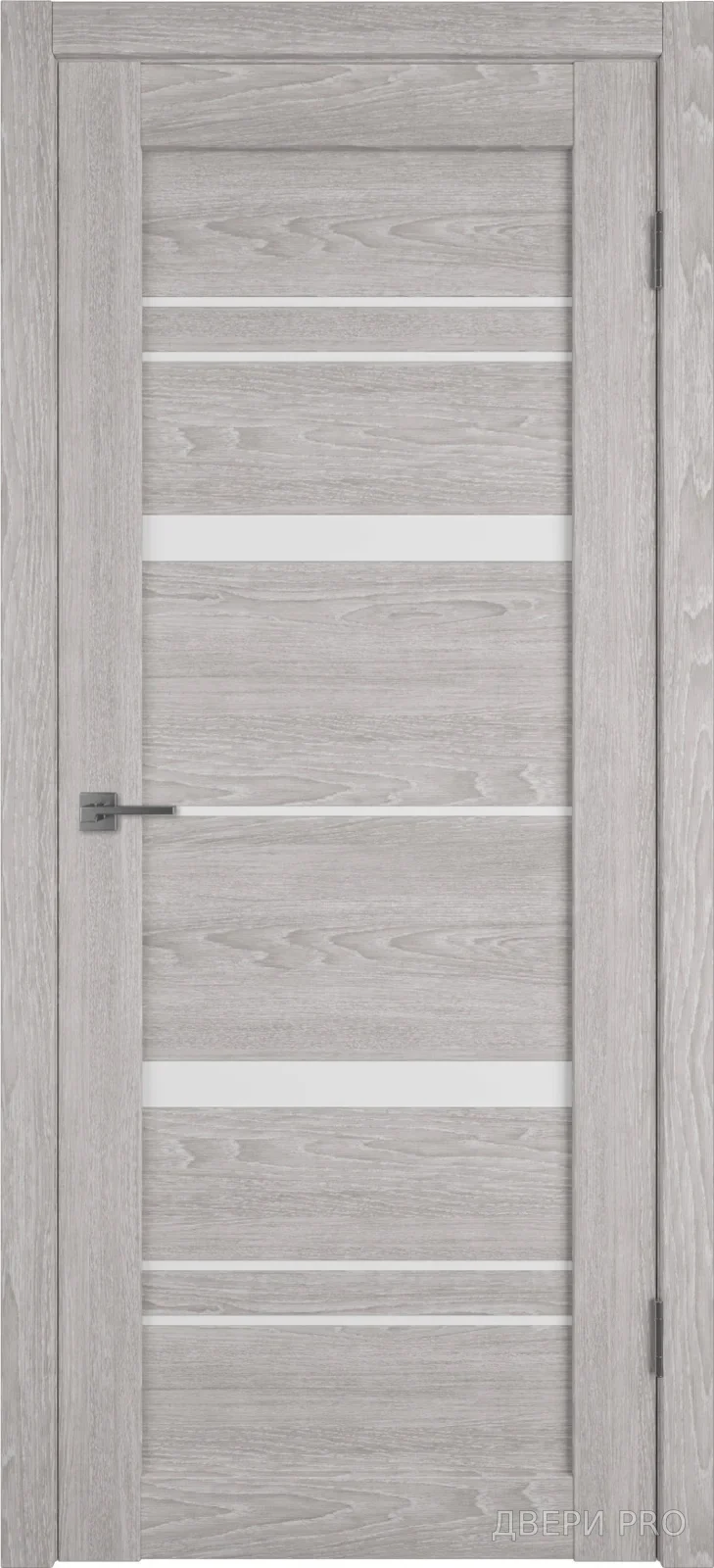 Атум Про 25 600х1900 Клён серый Сатин белый НЕСТАНДАРТ · 600×1900 мм