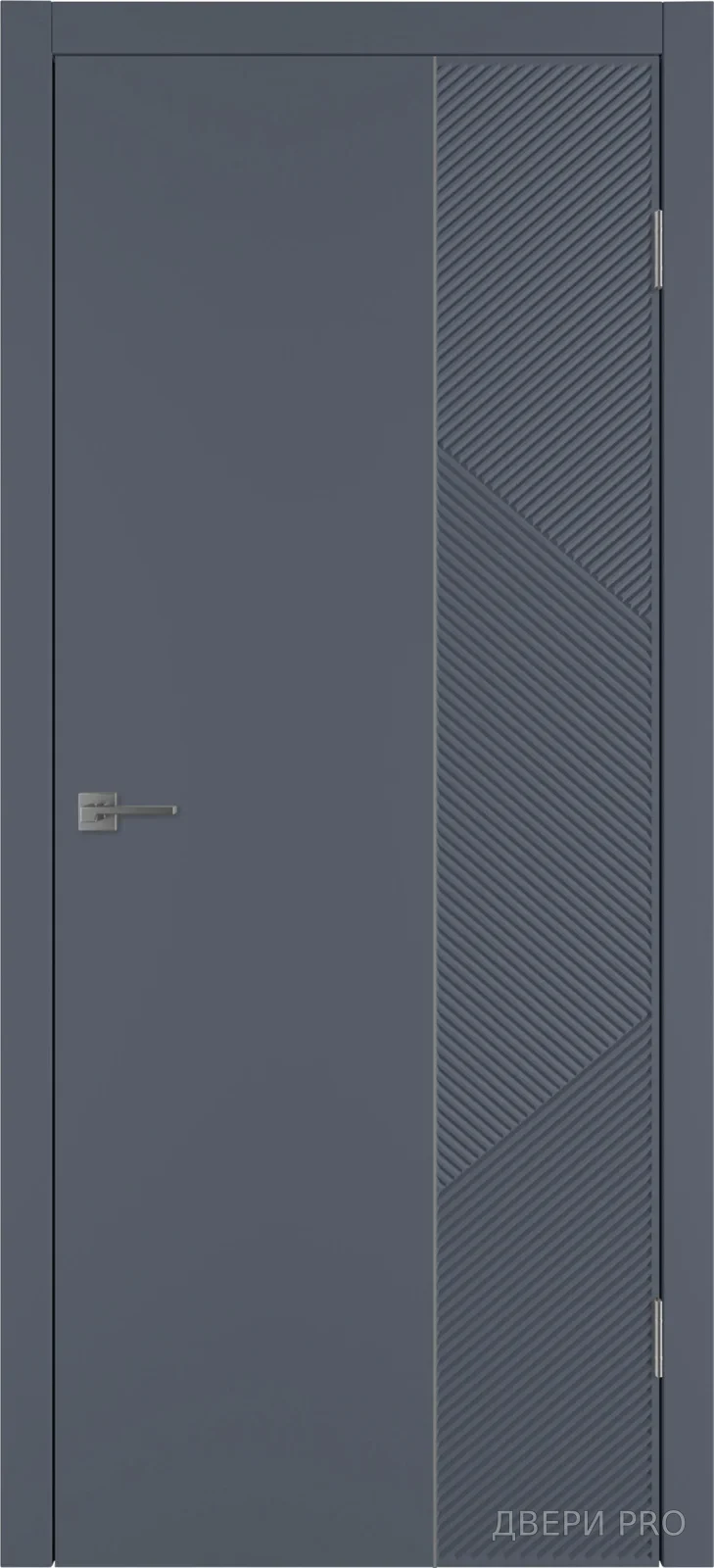 Линия ART2 800х2000 Эмаль графит Молдинг серебро · 800×2000 мм