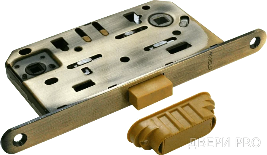 M1895 AB, защелка магнитная сантехническая, цвет - бронза