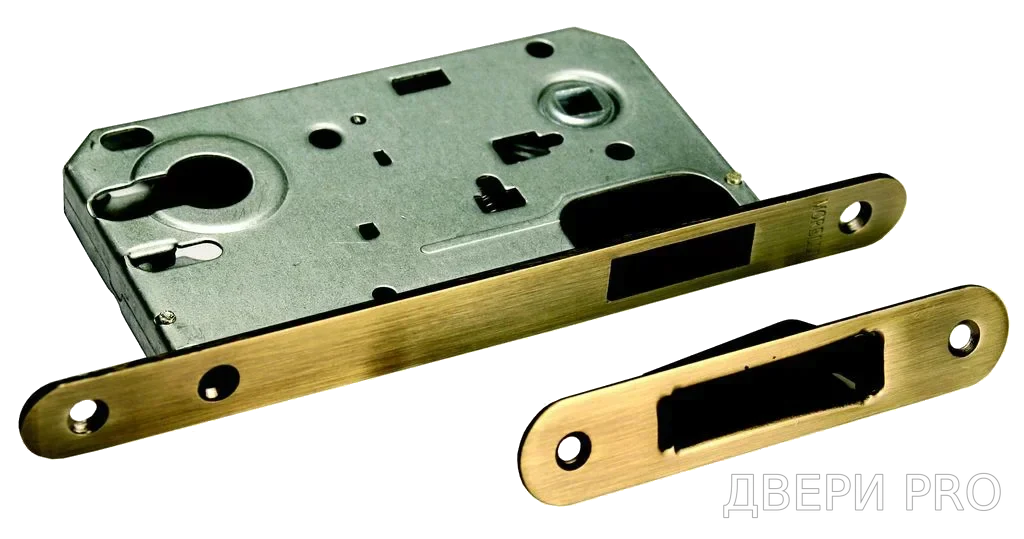 MM 2085 AB, защелка магнитная под цилиндр, цвет - бронза
