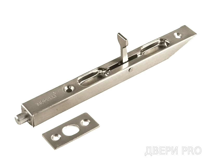 L160 SN, шпингалет торцевой, цвет - никель