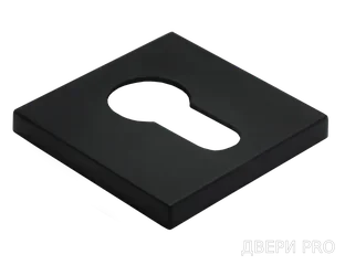 MH-KH-S6 BL, накладка на ключевой цилиндр, на квадратной розетке 6 мм, цвет - черный