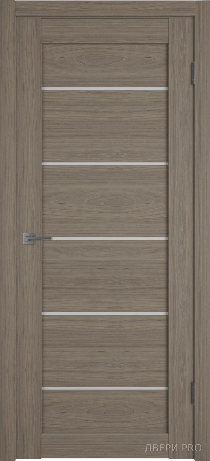 Атум Про 27 400х2000 Дуб коричневый Сатин белый · 400×2000 мм