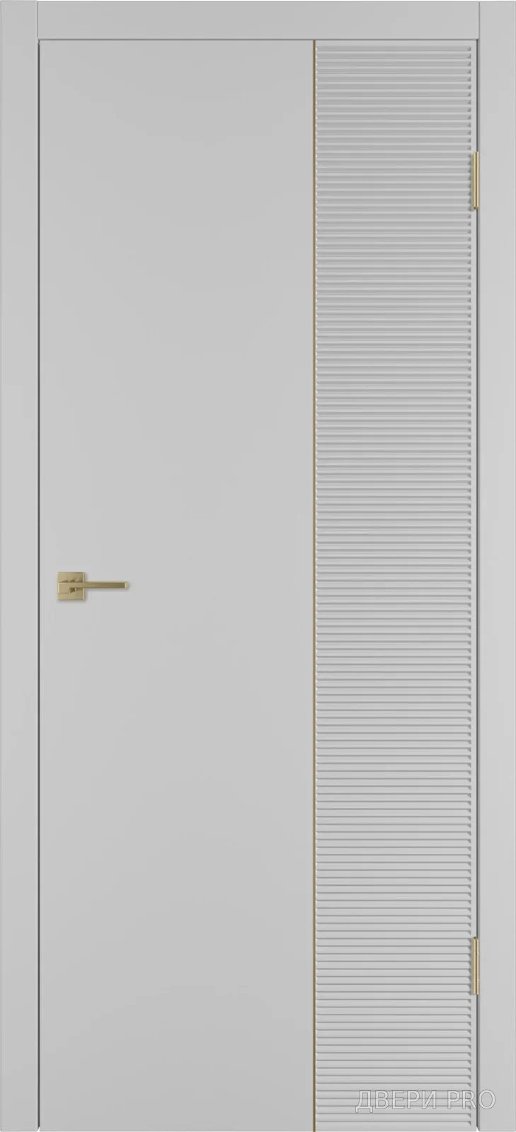Линия HR2 800х2000 Эмаль серебро Молдинг золото · 800×2000 мм