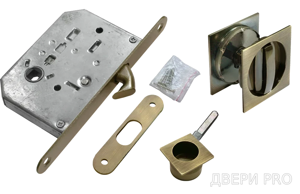 MHS-2 WC AB, комплект для раздвижных дверей, цвет - бронза