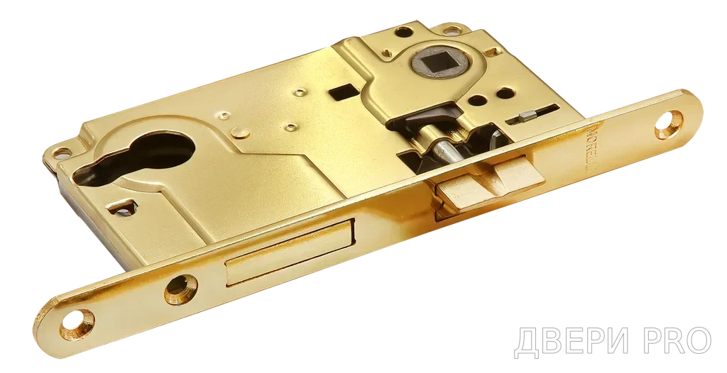 L1885 PG. замок с ригелем под цилиндр, цвет - золото
