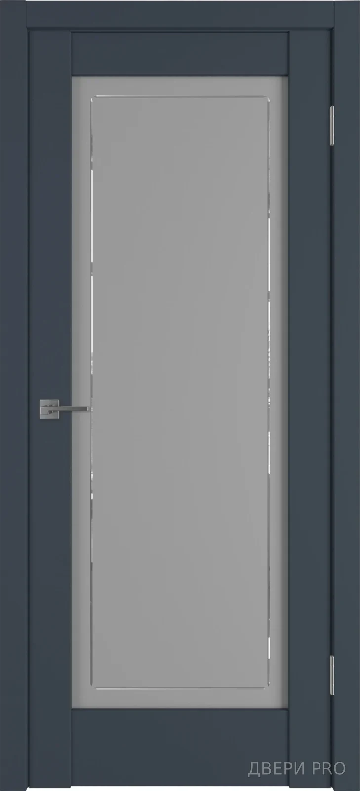 Иннова 01C 800х2000 Шёлк индиго Кристалл линия · 800×2000 мм